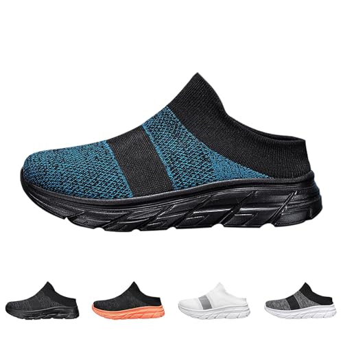 Orthopädische Hausschuhe Damen Sandalen Vorne Geschlossen Pantoletten Mit Fußbett Ergonomische Schuhe Air Cushion Sommer Slip on Walkingschuhe Atmungsaktive Breite Füße Wanderschuhe von BOTCAM