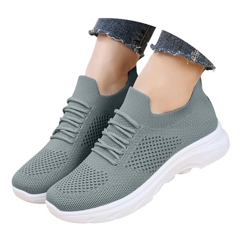 Orthopädische Schuhe Damen Weite H Memory Frauen Walkingschuhe Turnschuhe Mesh Atmungsaktive Sneaker Stoffschuhe Leichte Bequem Slip On Joggingschuhe Fitness Running Laufschuhe Sportschuhe von BOTCAM