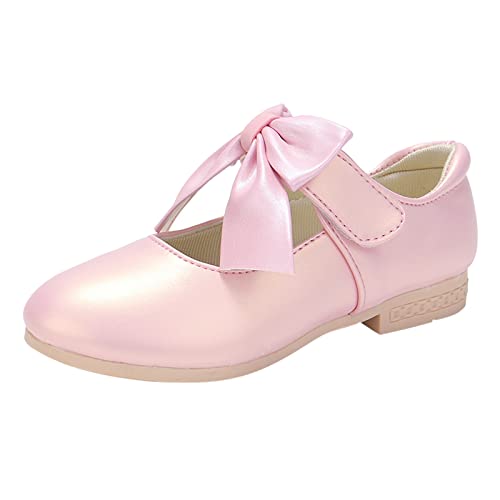 Prinzessin Schuhe Mädchen Flach: Sandalen Kinderschuhe Bequem rutschfest Prinzessinnenschuhe Mary Jane Ballerinas Cosplay Schuhe mit Bowknot Schulschuhe Halbschuhe Tanzschuhe von BOTCAM