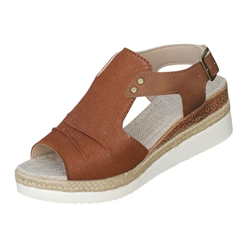 Sandalen Damen Keilabsatz Dicke Sohle Sandaletten Mit Weiche Fussbett Modische Böhmische Damenschuhe Strandsandalen Fischmaul Offene Zehen Breite Füße Lässig Strandschuhe Freizeitschuhe Sandalen Damen Keilabsatz Dicke Sohle Sandaletten Mit Weiche Fussbett Modische Böhmische Damenschuhe Strandsandalen Fischmaul Offene Zehen Breite Füße Lässig Strandschuhe Freizeitschuhe von BOTCAM