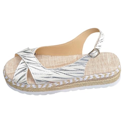 Sandalen Damen Sommer Espadrilles Fischmaul Peep Toe Sandaletten Breit Barfuß Wanderschuhe Lässig Atmungsaktiv Walking Plateau Schuhe Frauen Keilsandalen Wedges Comfort Outdoor Sommerschuhe Sandalen Damen Sommer Espadrilles Fischmaul Peep Toe Sandaletten Breit Barfuß Wanderschuhe Lässig Atmungsaktiv Walking Plateau Schuhe Frauen Keilsandalen Wedges Comfort Outdoor Sommerschuhe von BOTCAM