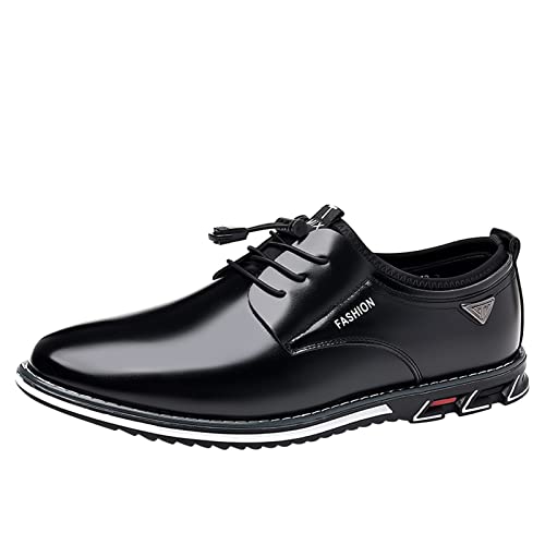 Schuhe Herren Elegant Britische Herrenlederschuhe Mode Mann Spitz Zehen formelle Hochzeit Schuhe Bommel Herren Schuhe Schwarz Schwarze Anzugschuhe Herren Schwarze von BOTCAM