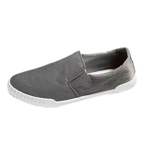 Sneaker Herren Segeltuch Halbschuhe Leicht Atmungsaktiv BarfußSchuhe Laufschuhe Klassische Modische Loafers Tennisschuhe Einfache Bequeme Wanderhalbschuhe Lässig Niedriger Freizeitschuhe von BOTCAM