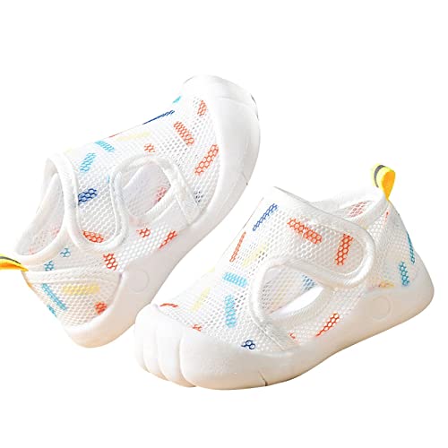 Sommer-Säuglingskleinkind-Mädchen-Jungen-Schuhe Sandalen mit flachem Boden, nicht slio, halboffene Spitze, atmungsaktive, weiche Schuhe Schuhe Baby Jungen von BOTCAM