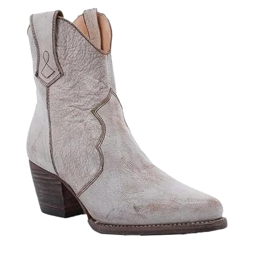 Stiefeletten Für Damen Braun: Schlupfstiefel Chelsea Stiefel Spitz Halbstiefel Westernstiefel Mit Absatz Damenstiefel Winterstiefel Atmungsaktive Ankle Boots Kurze Stiefel Gr.36-43 von BOTCAM