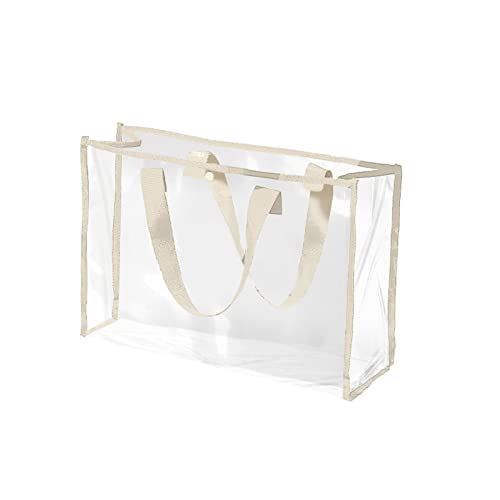 Taschen Damen Umhängetasche Badetasche, Kosmetik-Aufbewahrungstasche, multifunktionale, transparente Kulturtasche, große Kapazität, Strandtasche Schultergurt Für Taschen Schwarz (Khaki, One Size) von BOTCAM