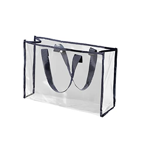 Taschen Damen Umhängetasche Badetasche, Kosmetik-Aufbewahrungstasche, multifunktionale, transparente Kulturtasche, große Kapazität, Strandtasche Schultergurt Für Taschen Schwarz (Navy, One Size) von BOTCAM