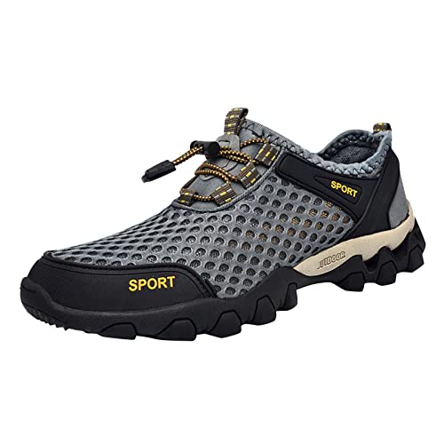 Wanderschuhe Herren Damen Cushion Schuhe Trekking- & Wanderschuhe für Herren Atmungsaktiv Leichte Trekkingschuhe rutschfeste Wasserfeste Outdoor Schuhe für Wander Sports Fashion Bergschuhe von BOTCAM