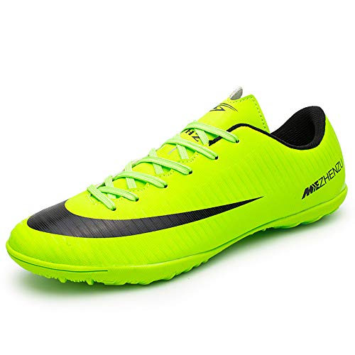 BOTEMAN Fußballschuhe Herren Spikes Cleats Trainingsschuhe Kinder Beruf Jugendliche Outdoor Football Athletics Sportschuhe Unisex,Grün,36 EU von BOTEMAN