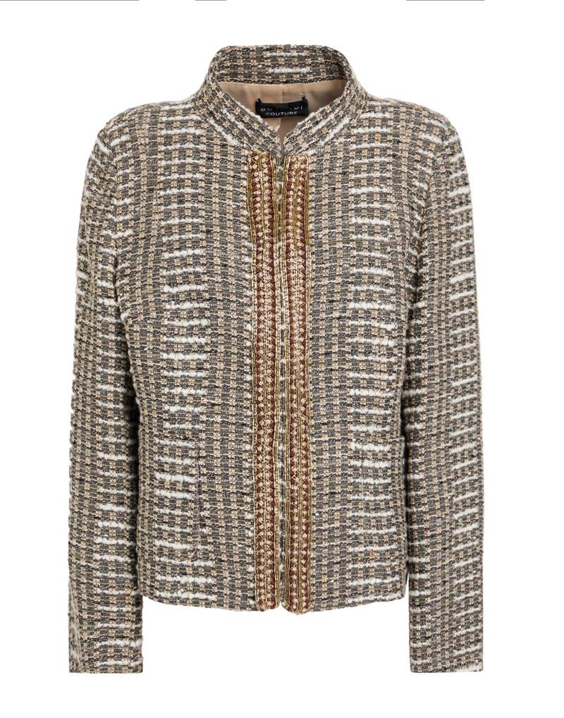 BOTONDI COUTURE Jacke & Anorak Damen Maulwurfsgrau von BOTONDI COUTURE