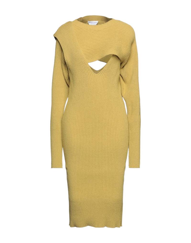 BOTTEGA VENETA Midi-kleid Damen Ocker von BOTTEGA VENETA