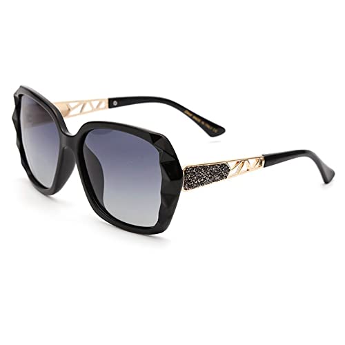 BOUACOUA Oversized Sunglasses Women Polarised UV400 Protection Glasses with Large Frame von BOUACOUA