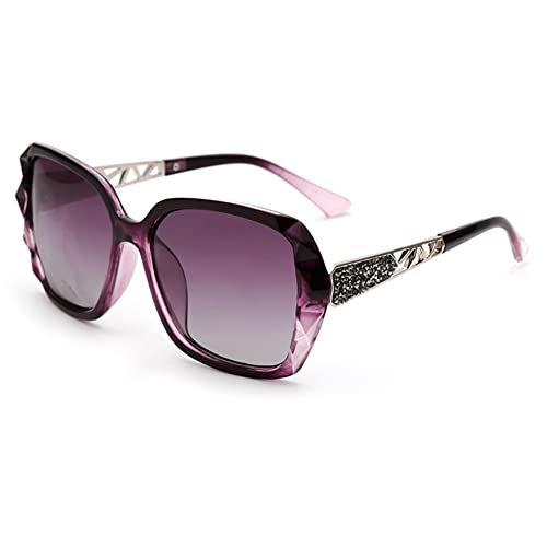 BOUACOUA Oversized Sunglasses Women Polarised UV400 Protection Glasses with Large Frame von BOUACOUA
