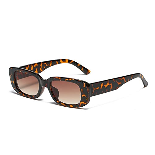 BOUACOUA Rectangle Sunglasses Women Men Fashion Retro Glasses with Square Frame UV 400 Protection von BOUACOUA