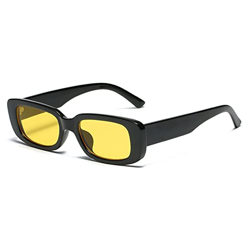 BOUACOUA Rectangle Sunglasses Women Men Fashion Retro Glasses with Square Frame UV 400 Protection von BOUACOUA