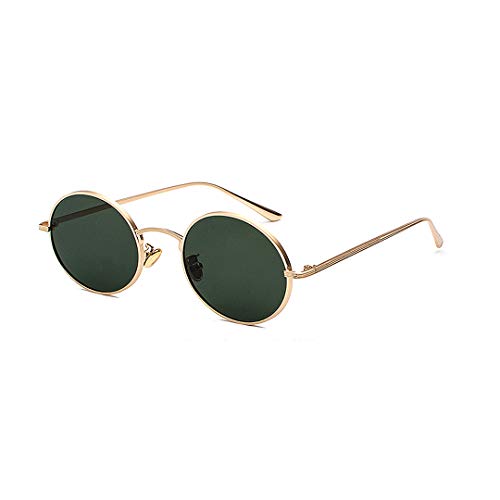 BOUACOUA Retro Sonnenbrille im Steampunk Stil Runde Metallrahmen Sonnenbrillen für Herren Damen von BOUACOUA