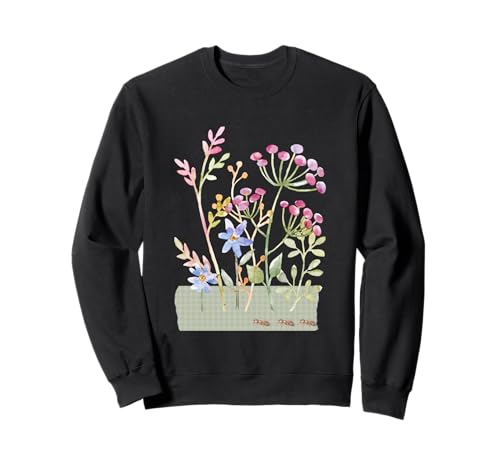 Wasserfarbene, botanische Gartenblume mit Ameisen für Damen Sweatshirt Wasserfarbene, botanische Gartenblume mit Ameisen für Damen Sweatshirt von BOUQUETS SUMMER FLORALS & INSECTS GRAPHIC DESIGNS