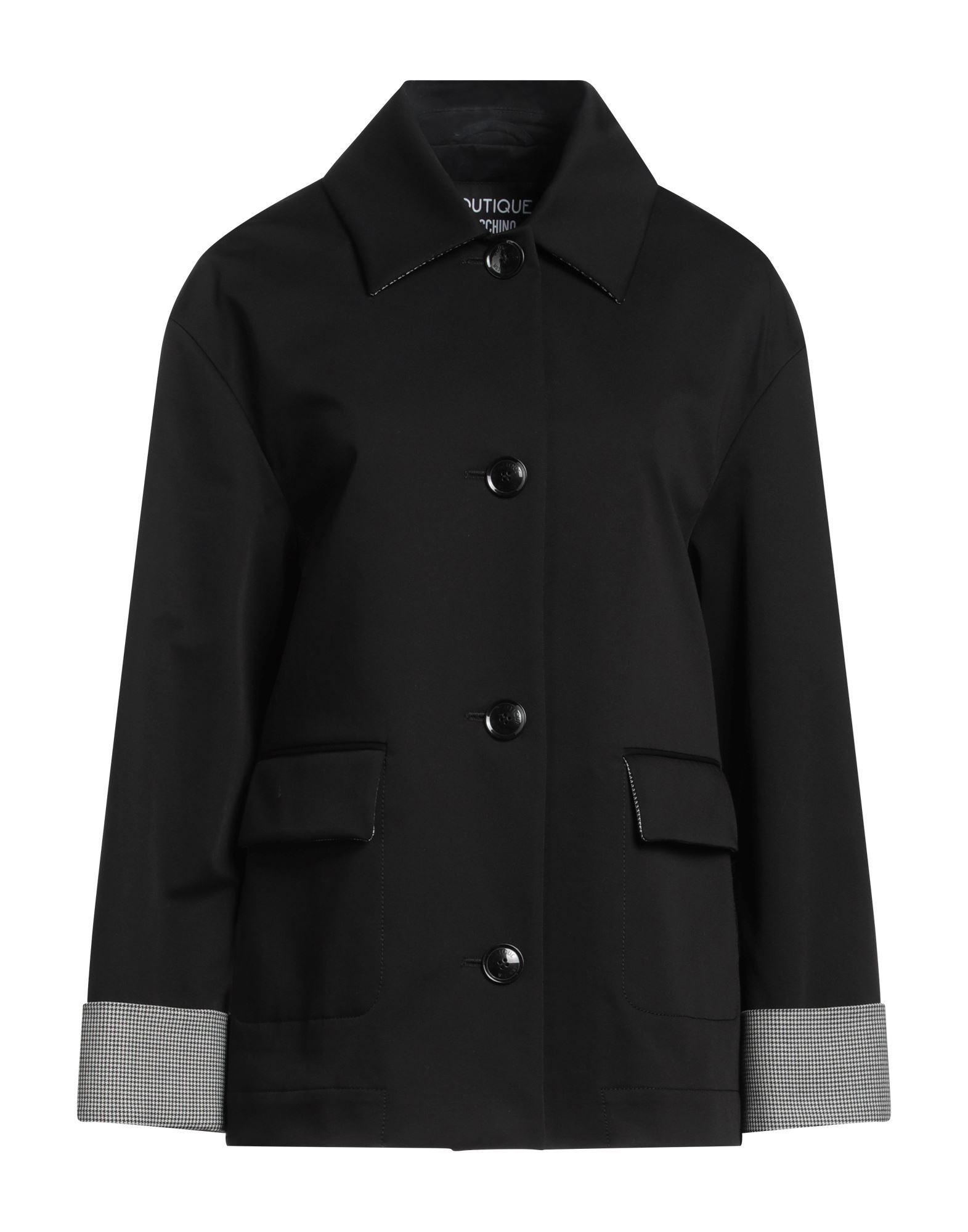 BOUTIQUE MOSCHINO Jacke, Mantel & Trenchcoat Damen Schwarz von BOUTIQUE MOSCHINO