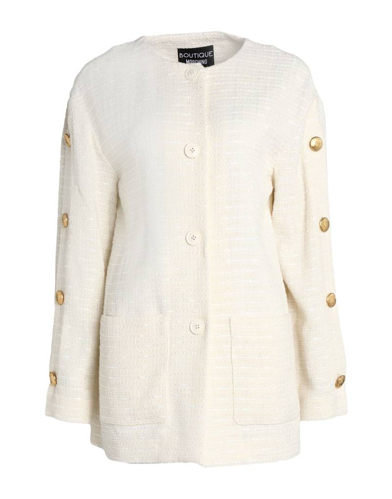 BOUTIQUE MOSCHINO Jacke & Anorak Damen Cremeweiß von BOUTIQUE MOSCHINO