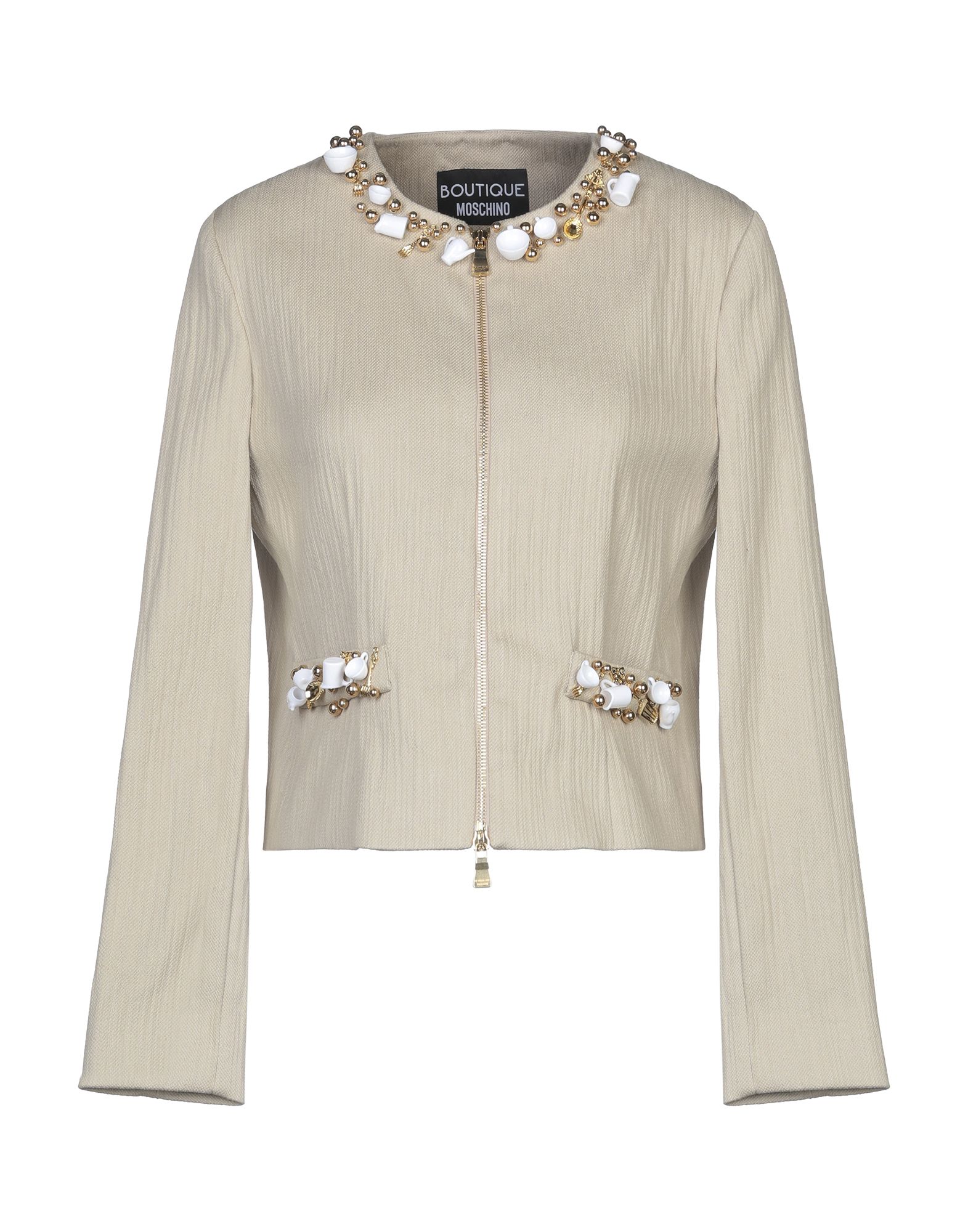 BOUTIQUE MOSCHINO Blazer Damen Beige von BOUTIQUE MOSCHINO