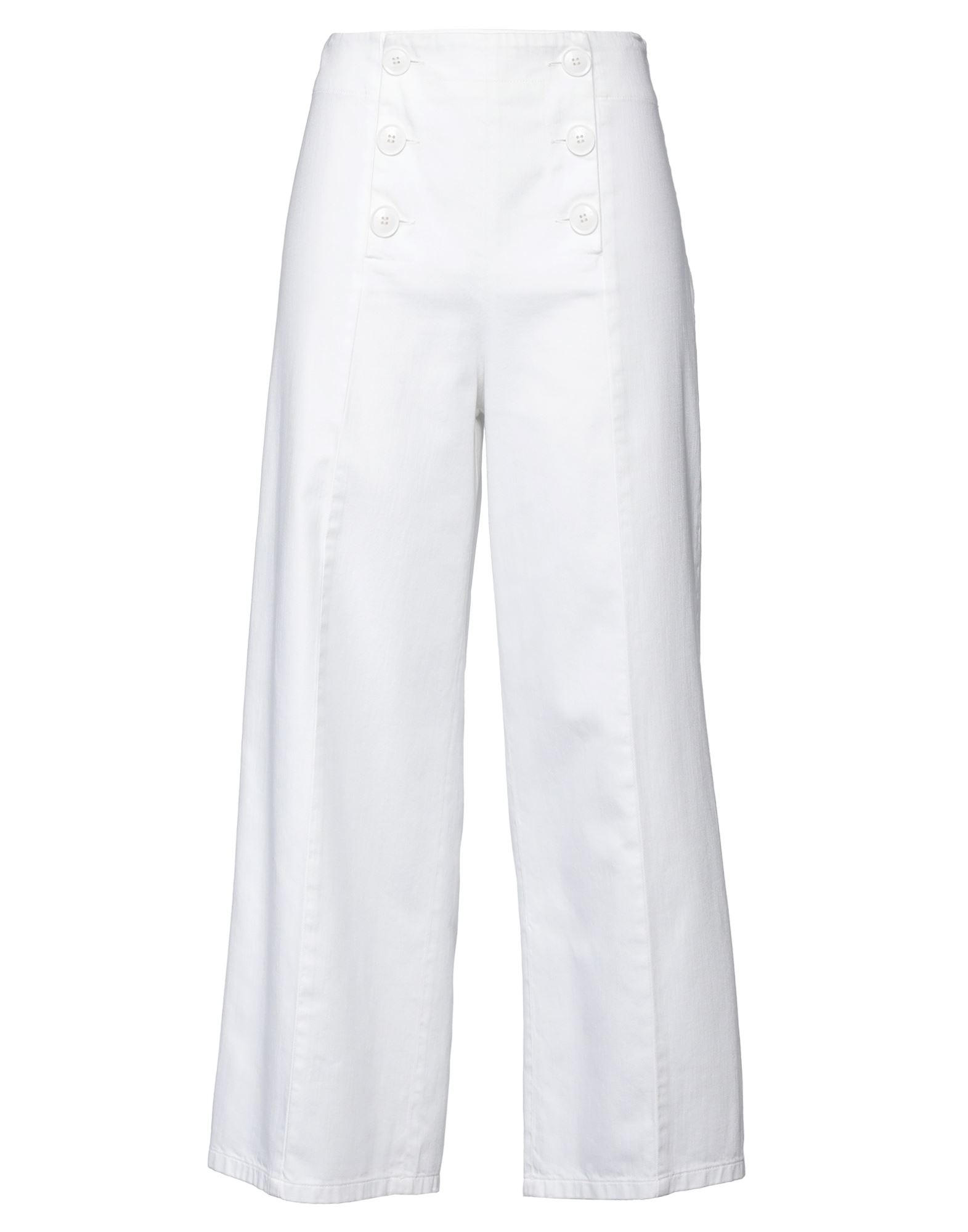 BOUTIQUE MOSCHINO Jeanshose Damen Weiß von BOUTIQUE MOSCHINO