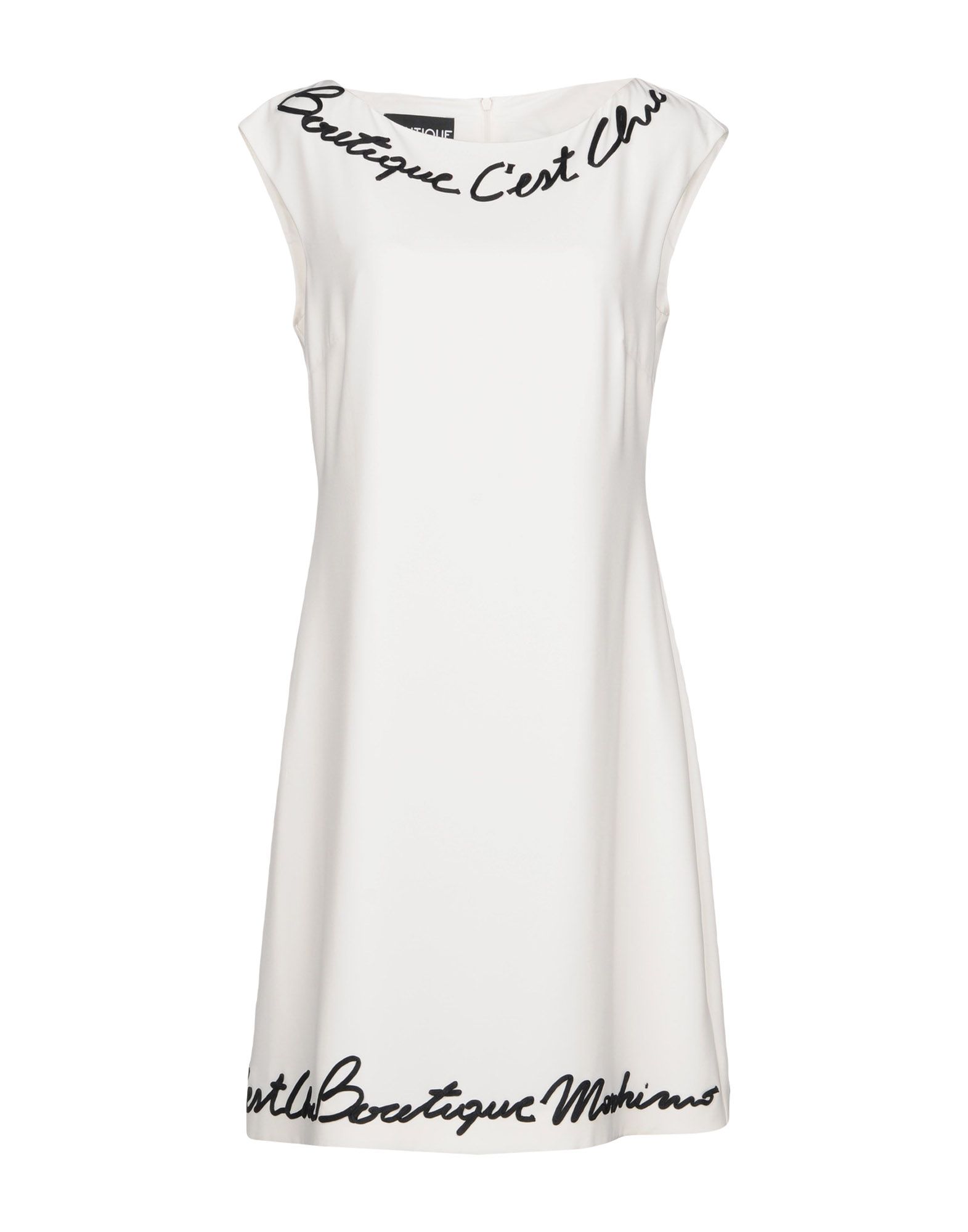 BOUTIQUE MOSCHINO Mini-kleid Damen Elfenbein BOUTIQUE MOSCHINO Mini-kleid Damen Elfenbein von BOUTIQUE MOSCHINO
