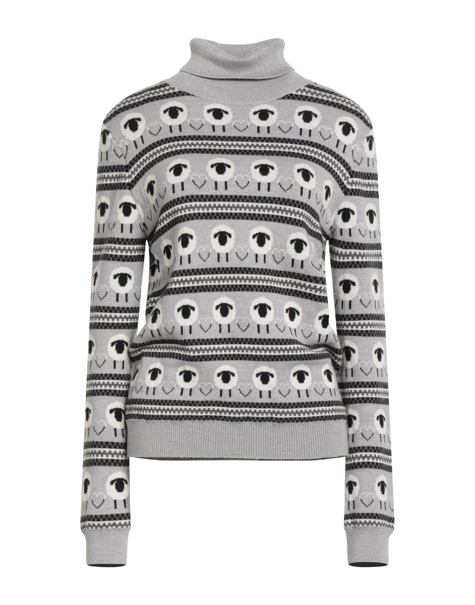 BOUTIQUE MOSCHINO Rollkragenpullover Damen Grau von BOUTIQUE MOSCHINO