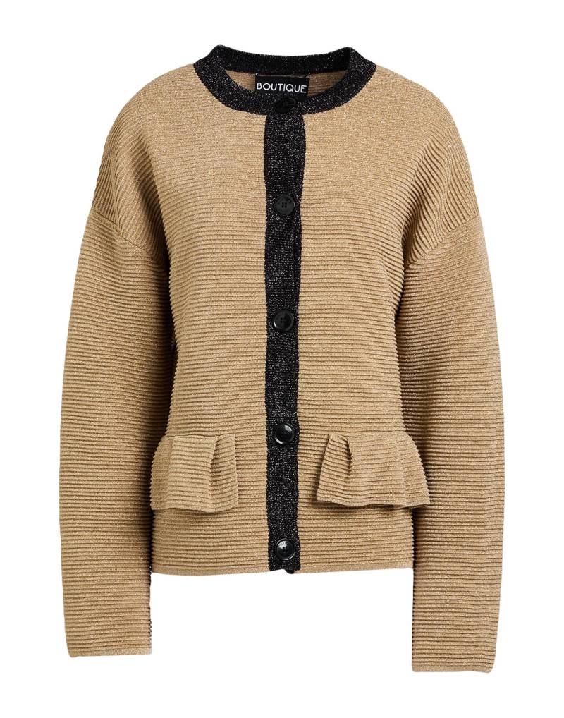BOUTIQUE MOSCHINO Strickjacke Damen Gold von BOUTIQUE MOSCHINO
