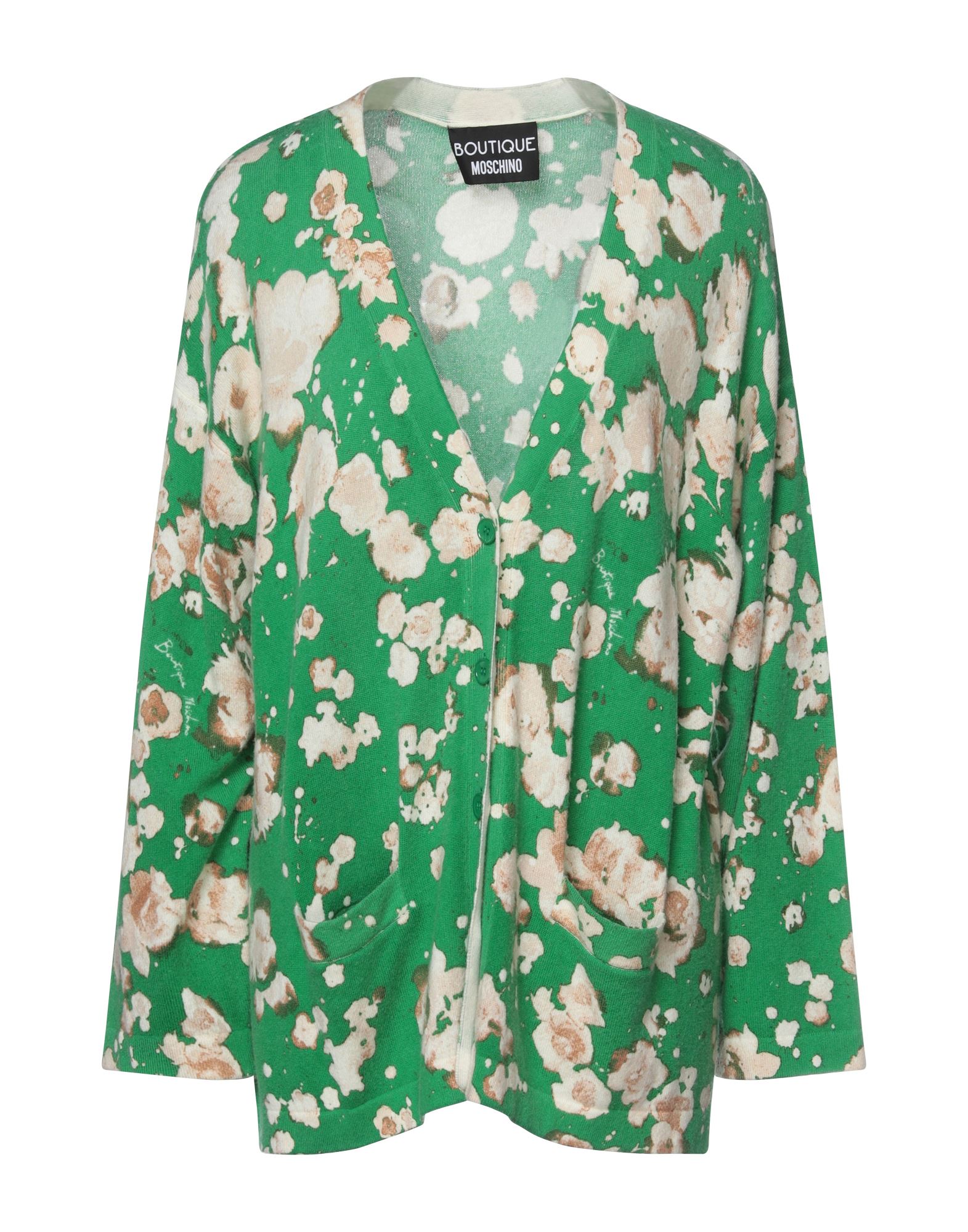 BOUTIQUE MOSCHINO Strickjacke Damen Grün von BOUTIQUE MOSCHINO