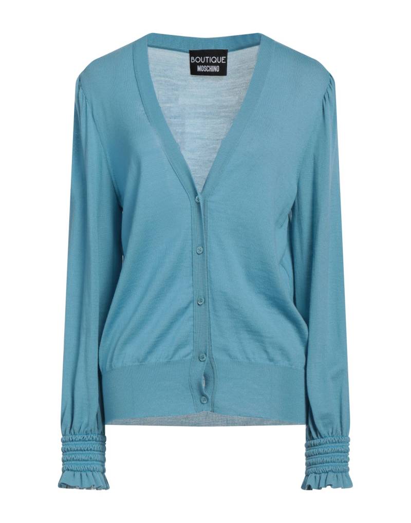 BOUTIQUE MOSCHINO Strickjacke Damen Hellblau von BOUTIQUE MOSCHINO