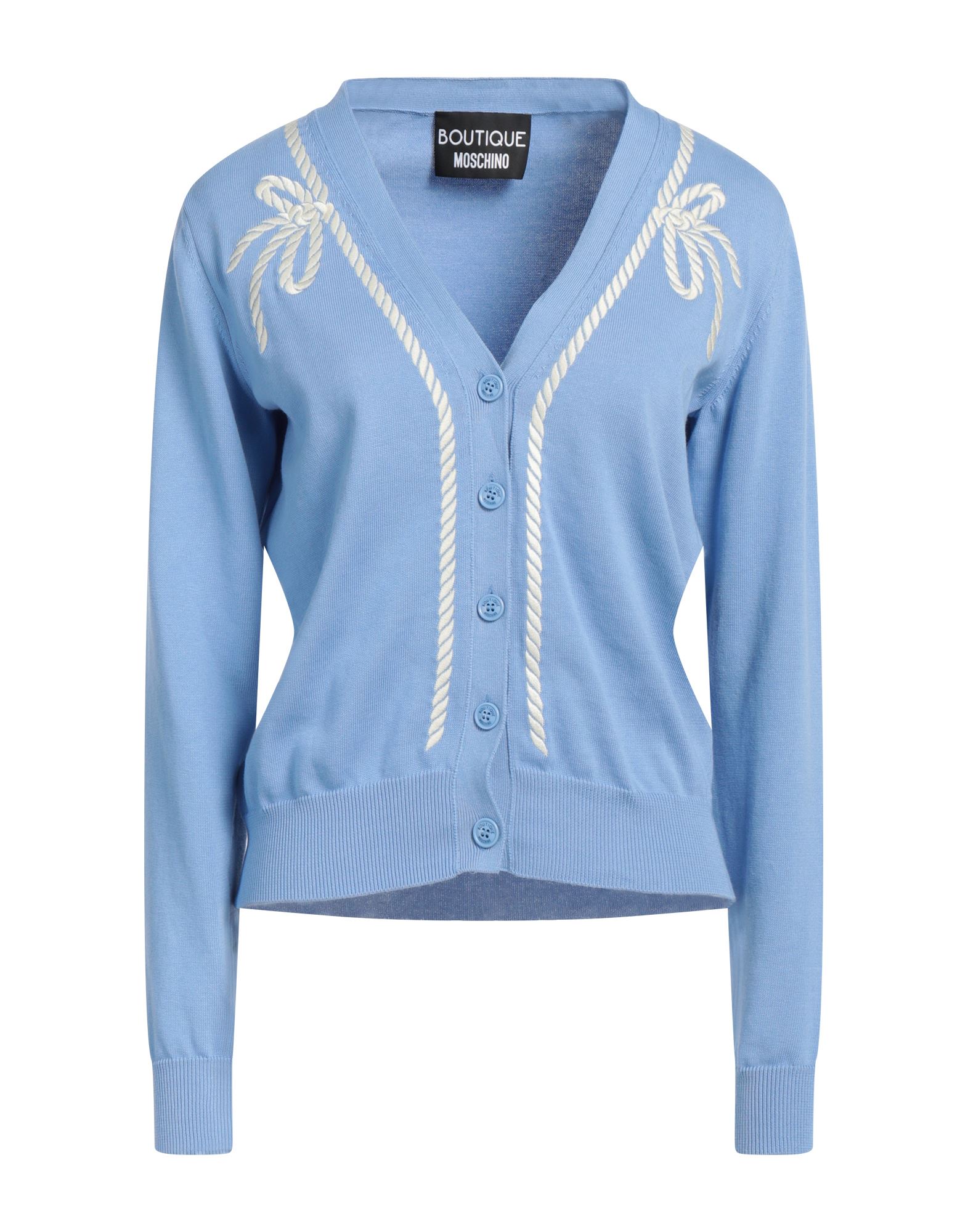 BOUTIQUE MOSCHINO Strickjacke Damen Himmelblau von BOUTIQUE MOSCHINO