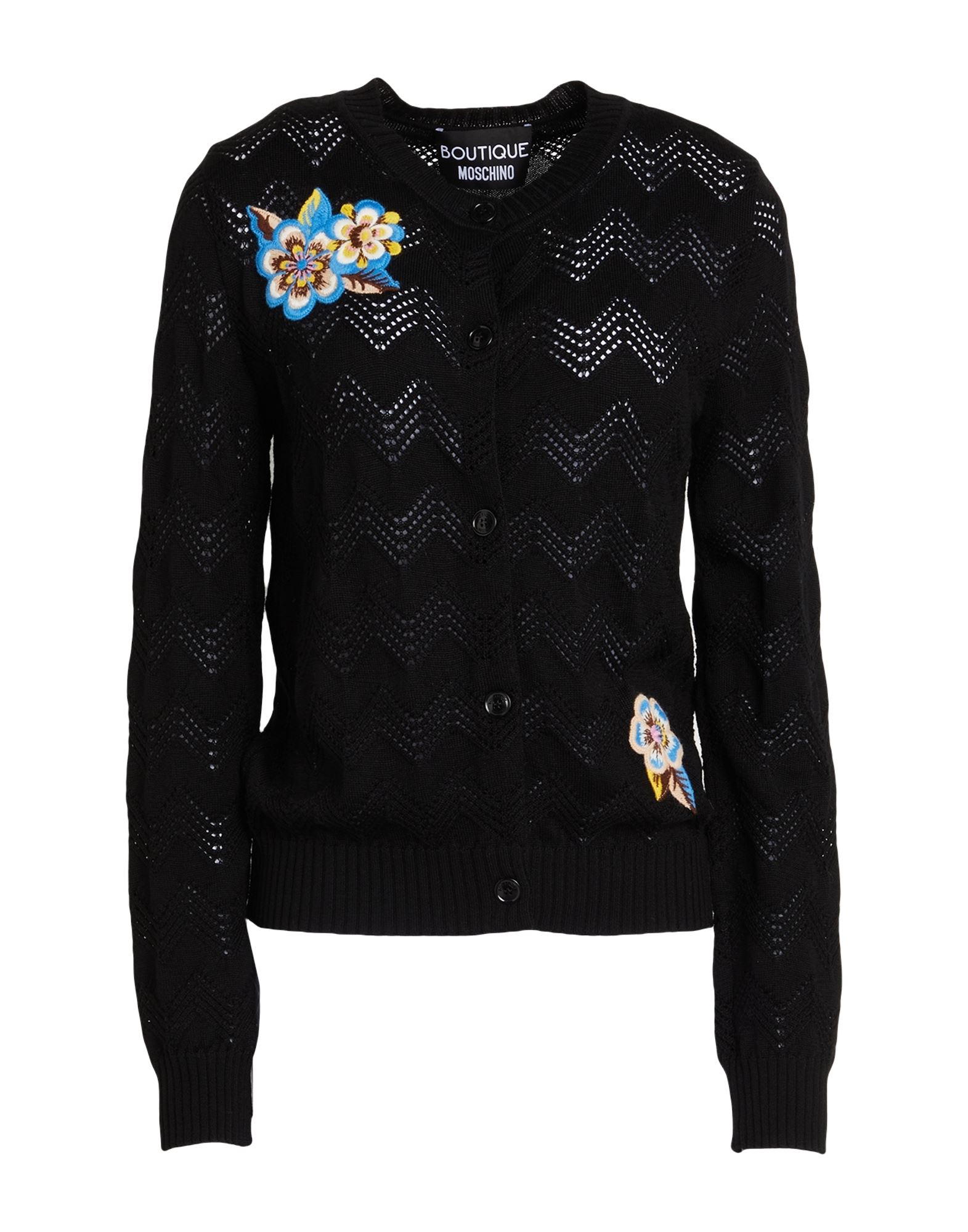 BOUTIQUE MOSCHINO Strickjacke Damen Schwarz von BOUTIQUE MOSCHINO