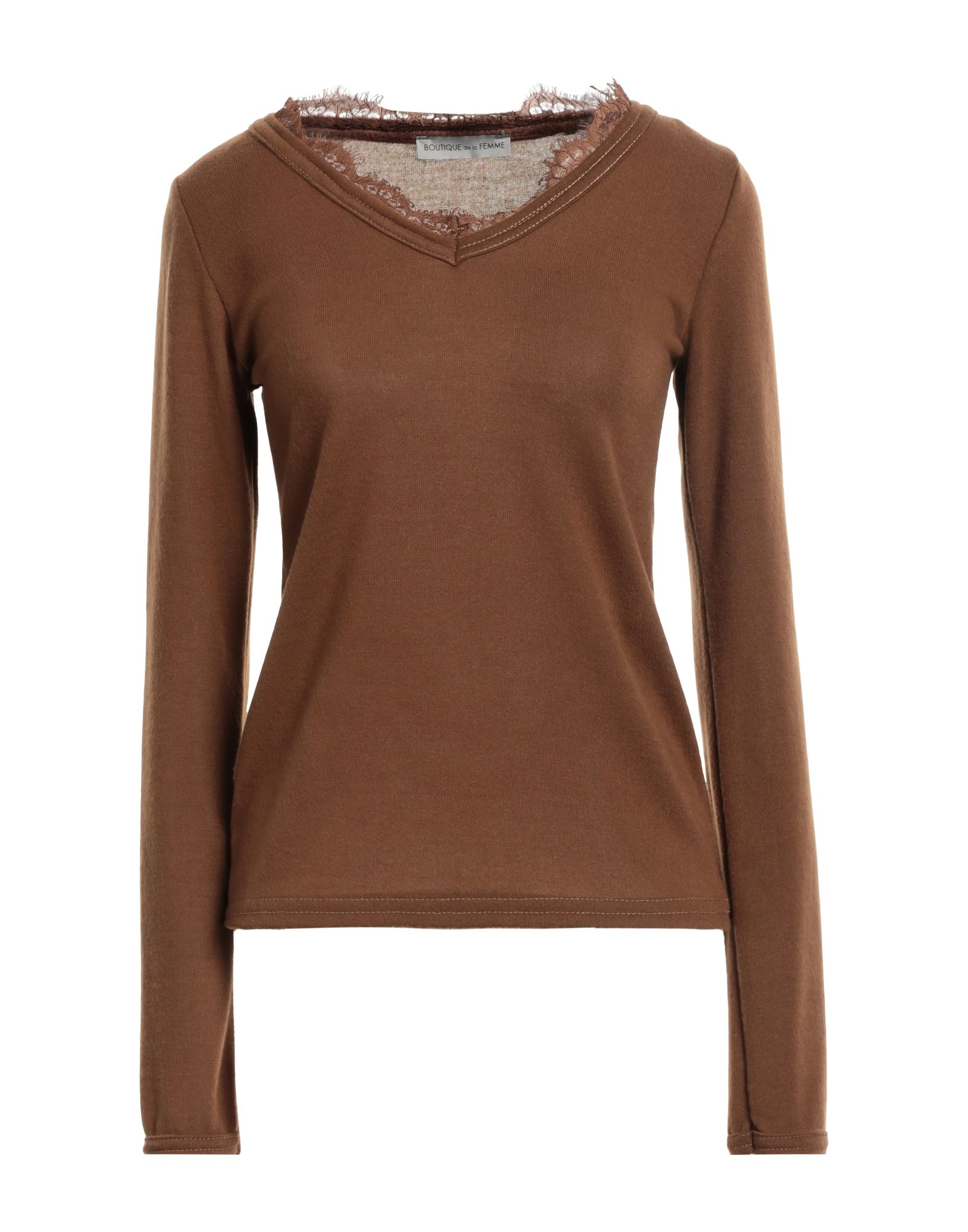 BOUTIQUE de la FEMME Pullover Damen Braun von BOUTIQUE de la FEMME