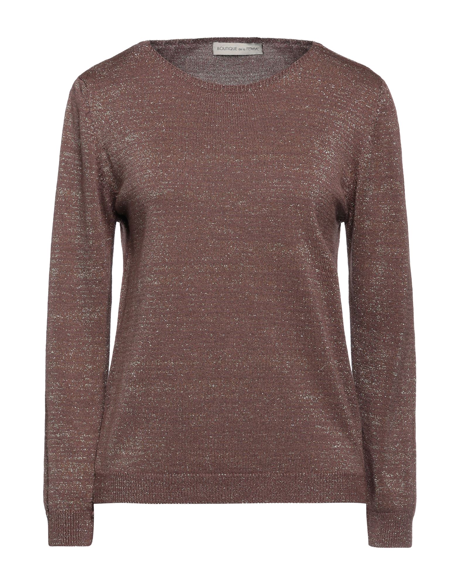 BOUTIQUE de la FEMME Pullover Damen Braun von BOUTIQUE de la FEMME