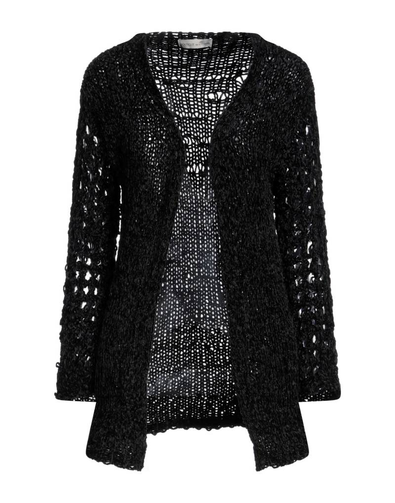 BOUTIQUE de la FEMME Strickjacke Damen Braungrau von BOUTIQUE de la FEMME