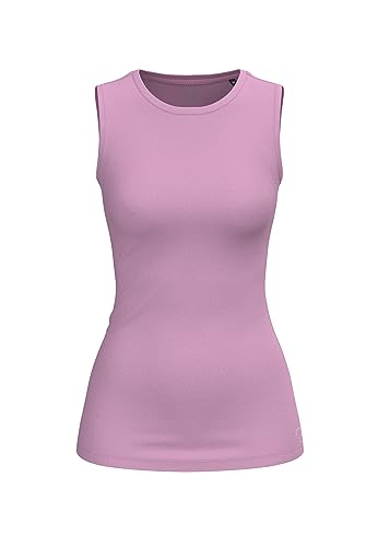 BOVIVA 40000 Damen Basic Unterhemd Tanktop Tank ärmellos ohne arm T-Shirt (Tshirt) Oberteile, Basics Shirts aus Baumwolle einfarbig für den Sommer Venus New Rose,42 von BOVIVA