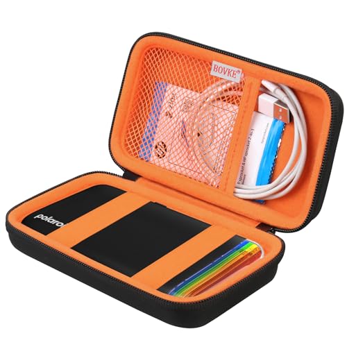 BOVKE Tragetasche für Polaroid Hi-Print 2nd Generation Bluetooth Connected 2x3 Pocket Photo Dye-Sub Drucker, Mesh Tasche für Polaroid Hi-Print Papier mit 2x3 Papierpatronen und -Kabel, schwarz BOVKE Tragetasche für Polaroid Hi-Print 2nd Generation Bluetooth Connected 2x3 Pocket Photo Dye-Sub Drucker, Mesh Tasche für Polaroid Hi-Print Papier mit 2x3 Papierpatronen und -Kabel, schwarz von BOVKE