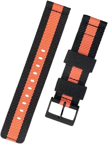 Verstellbares Uhrenarmband, stilvolles Uhrenarmband, elegantes Uhrenarmband, Unisex, gestreifter Druck, gewebtes Nylon-Uhrenarmband für Herren, Schnellverschluss, Canvas-Uhrenarmband, Ersatz mit Verstellbares Uhrenarmband, stilvolles Uhrenarmband, elegantes Uhrenarmband, Unisex, gestreifter Druck, gewebtes Nylon-Uhrenarmband für Herren, Schnellverschluss, Canvas-Uhrenarmband, Ersatz mit von BOWINGBO