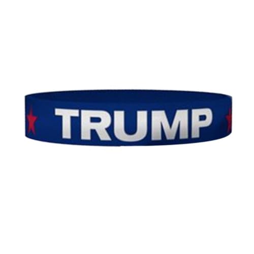 BOWTONG Trump 2024 Armband, inspirierende Trump-Armbänder, Take America Back-Armband, Silikon-Silikon-Gummi-Armbänder von BOWTONG