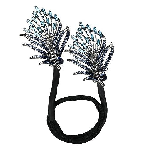 Strass Haarnadel Blume Blatt Schmetterling Entenschnabel Haar Klauen Retro Haar Clips Zubehör Shinning Headwear Für Frauen Pferdeschwanz von BOWTONG