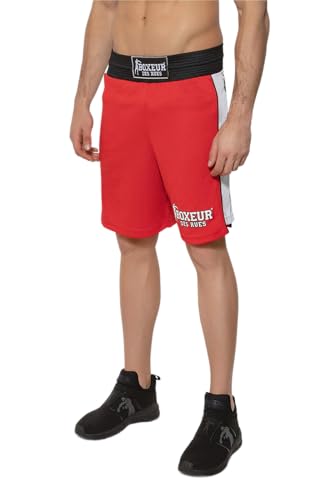 BOXEUR DES RUES - Boxing Shorts In Red Mesh, Man, XS von BOXEUR DES RUES