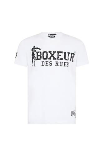 BOXEUR DES RUES Iconisches T-Shirt Weiß und Schwarz, Weiß-Schwarz, Medium von BOXEUR DES RUES