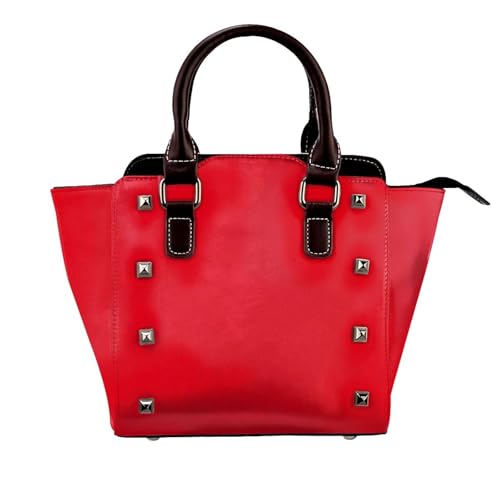 BOXILTD Damen-Handtasche mit Nieten – große Damen-Umhängetasche, Leder, geeignet für den täglichen Gebrauch, Schwarz BOXILTD Damen-Handtasche mit Nieten – große Damen-Umhängetasche, Leder, geeignet für den täglichen Gebrauch, Schwarz von BOXILTD