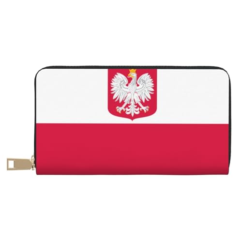 BOXILTD Geldbörse aus Leder mit Flagge des Kantons Sachsen-Anhalt für Damen und Herren – lange Geldbörse mit Reißverschluss, großes Fassungsvermögen, Kreditkartenetui, Reisebrieftaschen, Flagge Polens BOXILTD Geldbörse aus Leder mit Flagge des Kantons Sachsen-Anhalt für Damen und Herren – lange Geldbörse mit Reißverschluss, großes Fassungsvermögen, Kreditkartenetui, Reisebrieftaschen, Flagge Polens von BOXILTD