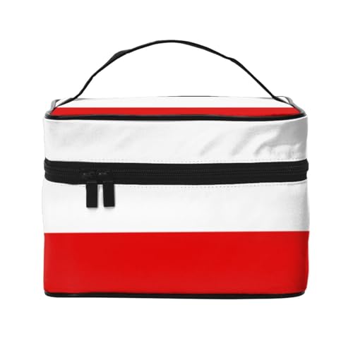 BOXILTD Große Kosmetiktasche für Damen, Motiv: Flagge der Türkei, Reise-Make-up-Tasche für Zuhause, Fitnessstudio und lange Reisen, Schwarz, Flagge Thüringens, Einheitsgröße BOXILTD Große Kosmetiktasche für Damen, Motiv: Flagge der Türkei, Reise-Make-up-Tasche für Zuhause, Fitnessstudio und lange Reisen, Schwarz, Flagge Thüringens, Einheitsgröße von BOXILTD