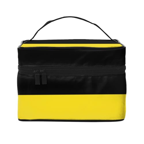 BOXILTD Große Kosmetiktasche für Damen, Motiv: Flagge von Irland, Reise-Make-up-Tasche für Zuhause, Fitnessstudio und lange Reisen, Schwarz, Flagge Baden-Württemberg, Einheitsgröße BOXILTD Große Kosmetiktasche für Damen, Motiv: Flagge von Irland, Reise-Make-up-Tasche für Zuhause, Fitnessstudio und lange Reisen, Schwarz, Flagge Baden-Württemberg, Einheitsgröße von BOXILTD
