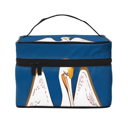 BOXILTD Große Kosmetiktasche für Damen, Motiv: Saarlandflaggen, Reise-Make-up-Tasche für Zuhause, Fitnessstudio und lange Reisen, Schwarz, Menge:, Einheitsgröße BOXILTD Große Kosmetiktasche für Damen, Motiv: Saarlandflaggen, Reise-Make-up-Tasche für Zuhause, Fitnessstudio und lange Reisen, Schwarz, Menge:, Einheitsgröße von BOXILTD