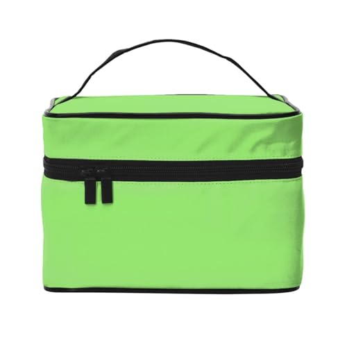 BOXILTD Große Kosmetiktasche für Damen, Motiv: South Carolina Flagge, Reise-Make-up-Tasche für Zuhause, Fitnessstudio und lange Reisen, Schwarz, Solid Green, Einheitsgröße BOXILTD Große Kosmetiktasche für Damen, Motiv: South Carolina Flagge, Reise-Make-up-Tasche für Zuhause, Fitnessstudio und lange Reisen, Schwarz, Solid Green, Einheitsgröße von BOXILTD