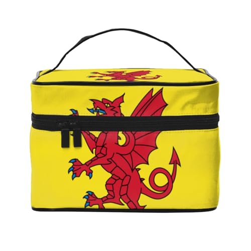 BOXILTD Große Kosmetiktasche für Damen, Motiv: South Carolina Flagge, Reise-Make-up-Tasche für Zuhause, Fitnessstudio und lange Reisen, Schwarz, Somerset County Flagge, Einheitsgröße BOXILTD Große Kosmetiktasche für Damen, Motiv: South Carolina Flagge, Reise-Make-up-Tasche für Zuhause, Fitnessstudio und lange Reisen, Schwarz, Somerset County Flagge, Einheitsgröße von BOXILTD