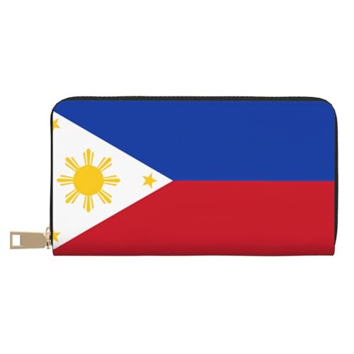 BOXILTD Ledergeldbörse mit Saarland-Flaggen, für Damen und Herren, langer Reißverschluss, großes Fassungsvermögen, Kreditkartenhalter, Reisegepäck, Philippinische Flagge, Einheitsgröße BOXILTD Ledergeldbörse mit Saarland-Flaggen, für Damen und Herren, langer Reißverschluss, großes Fassungsvermögen, Kreditkartenhalter, Reisegepäck, Philippinische Flagge, Einheitsgröße von BOXILTD